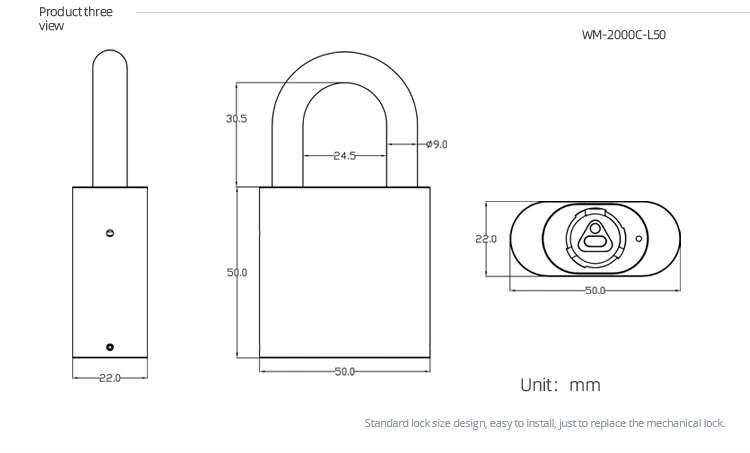 Industrial Passive Electronic Padlock for Sale