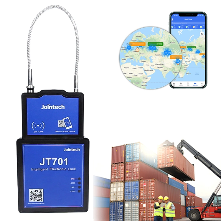 Jointech Jt701 GPS Container Digital Lock Logistics Cargo Security Monitor Smart Eseal Electron Padlock Tracking Device