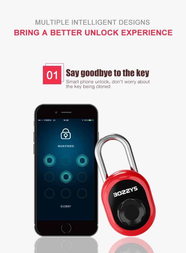 Boshi 2019 Intelligent Design 6-Digit Passwords Bluetooth Padlock