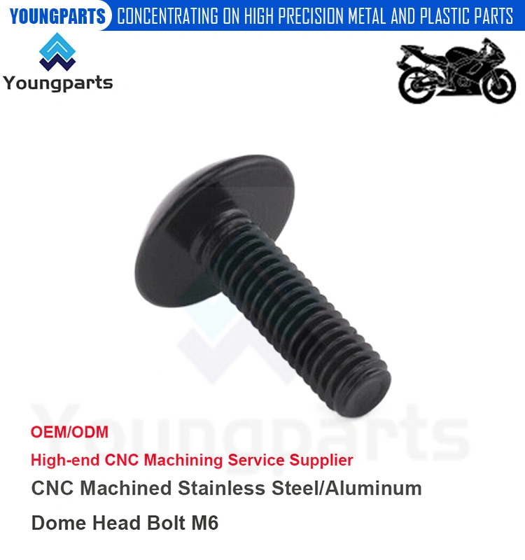 Upgrade Your Motorbike&prime;s Safety with Stainless Steel Dome Head Bolt M6 CNC Turned