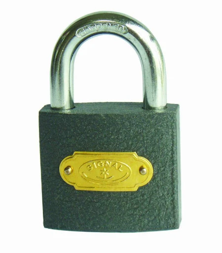 Good Quality Heavy Duty Grey Plated Iron Steel Padlock with Iron Keys