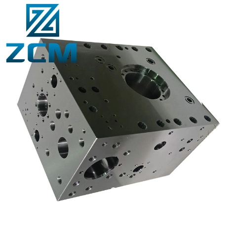 Shenzhen Custom Stainless Steel Alloy Aluminum Metal CNC Machined Excavator Hydraulic Control Valve Block