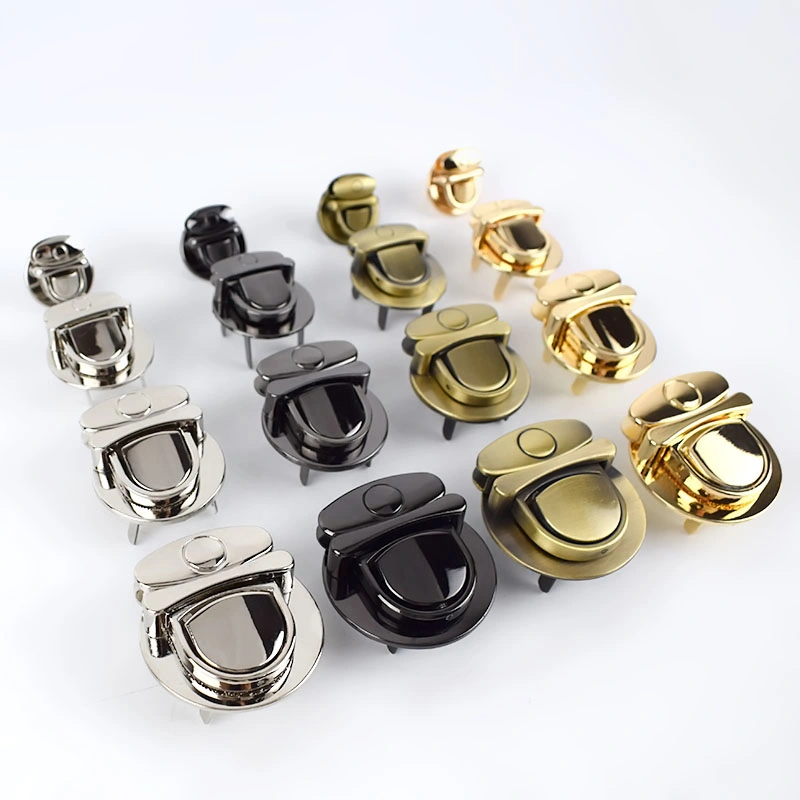 Handbag Hardware Accessories Spring Clasp Closure Handbag Locks Mortise Bag Push Lock