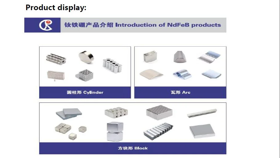 ISO Certificated Rare Earth Magnet Neodymium Super Powerful Block Magnetic