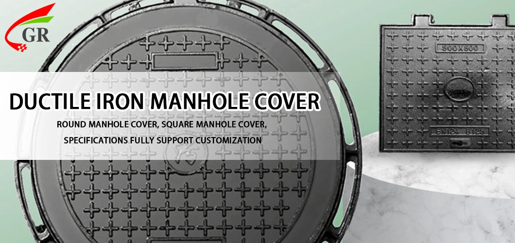 En124 Class D400 Professional Casting Ductile Iron Locking Manhole Covers 600X700