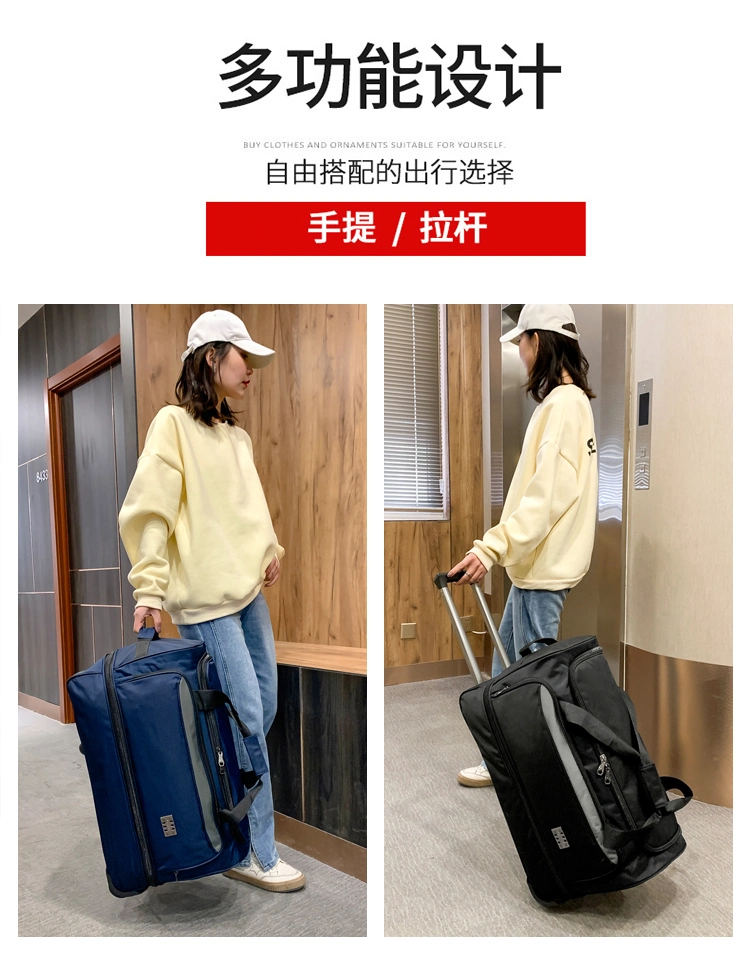 Zonxansoft Duffle 55 Suitcases Lighweight Trolley Tsa Padlock Double Pull Zipper Closure Wide U Opening Luxury Spinner Universal Wheel Duffel Rolling Lu