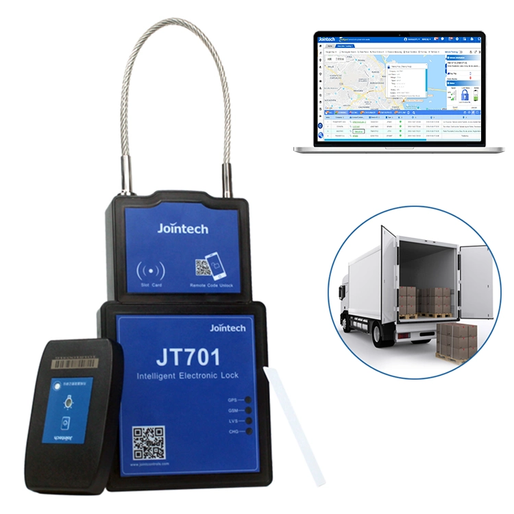 Jointech Jt701 GPS Container Digital Lock Logistics Cargo Security Monitor Smart Eseal Electron Padlock Tracking Device