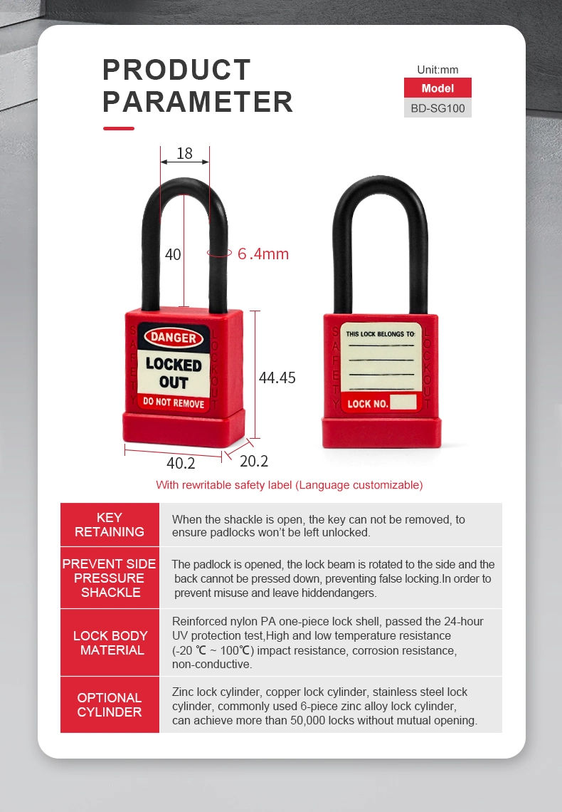 40mm Aluminum Alloy Lightweight Safety Padlock