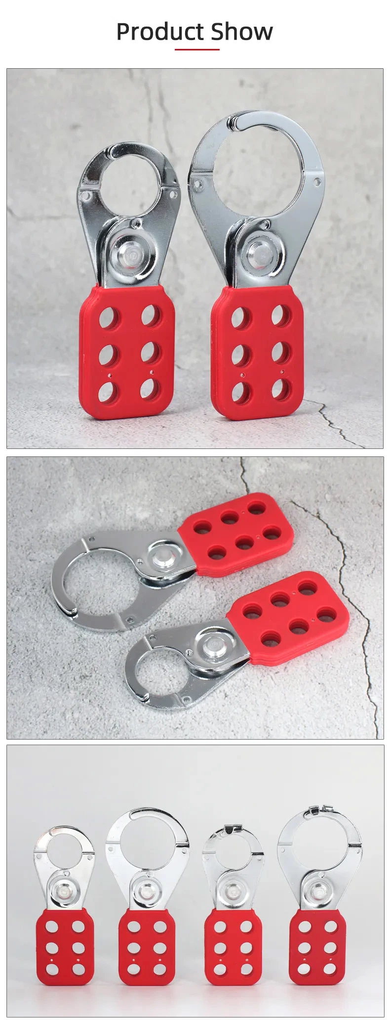 Safety Loto Device 25mm Hasp Hook Diameter Safety Steel Hasp Lockout Tagout