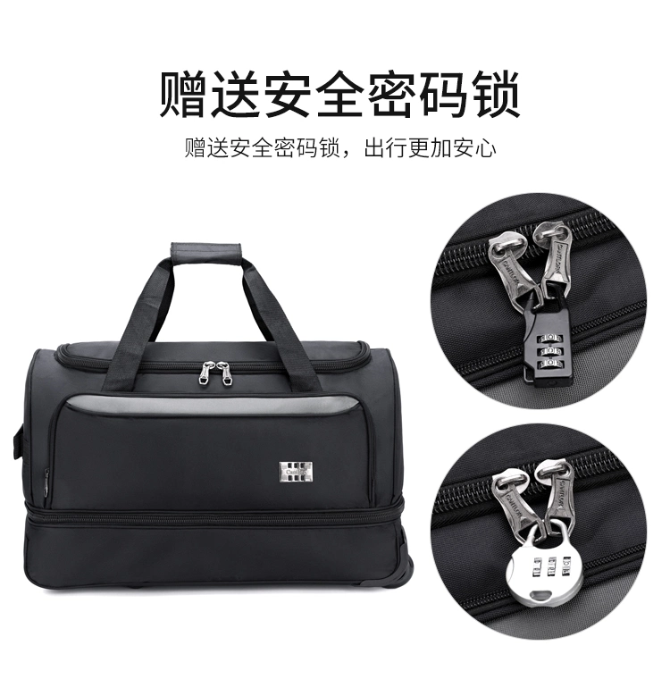 Zonxansoft Duffle 55 Suitcases Lighweight Trolley Tsa Padlock Double Pull Zipper Closure Wide U Opening Luxury Spinner Universal Wheel Duffel Rolling Lu