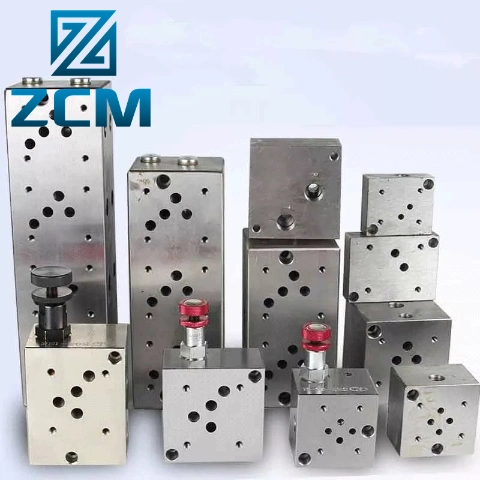 Shenzhen Custom Hydrovalve Block Machining CNC Metal Stainless Steel Brass Aluminum Hydraulic Valve Block Manufacturing for Mining Machinery Parts