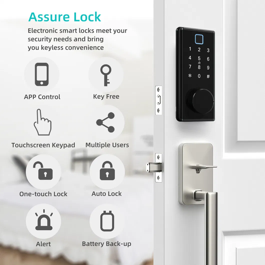 Singapore Popular Automatic Smart Deadbolt Fingerprint Lock for Apartments