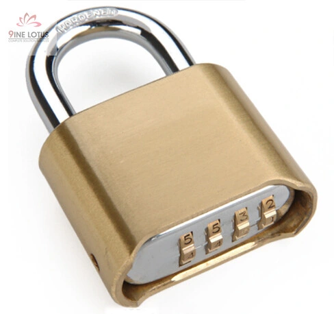 Brass Combination Padlock Bottom Opening