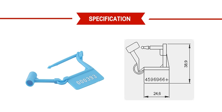 Numbered Security Plastic Padlock Seal for Luggage