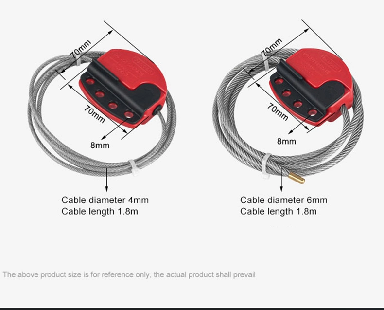 Adjustable Strong Cable More Secure Locking Engineering Plastic PC Multipurpose Cable Lockout