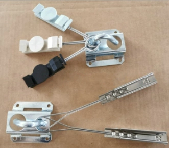 Stainless Steel Drop Wire Cable Clamp S Type FTTH Plastic Wire Anchor Clamp