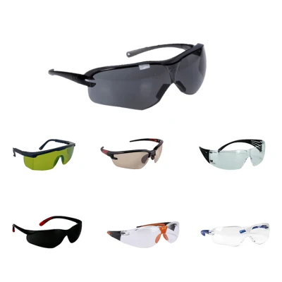 Scratch Resistant Wrap Around Eyewear Polycarbonate ANSI Z87.1 Impact Resistant Safety Glasses Anti-Fog Clear Lens