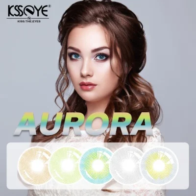 New Arrival Aurora Color Contact Lense Non Prescription Soft Color Contact Lens Women Beautiful Hot Sale Eye Lenses