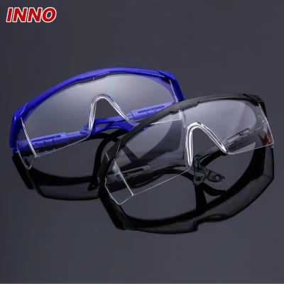 Inno-Aj002 Manufacturer Wholesale Cheap PC Lens Adjustable Industry Safety Goggle Protective Glasses Environmental Protection