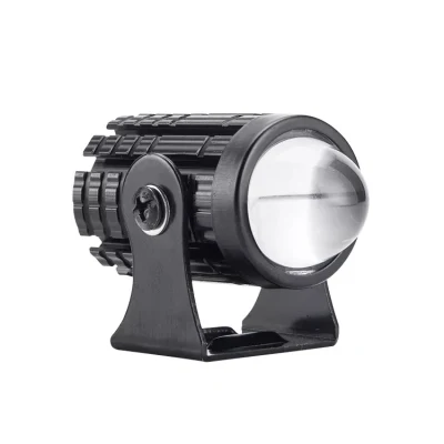 12V Dual Color Mini Spotlight LED Motorcycle LED Headlight Light Driving Fog Projector Lens