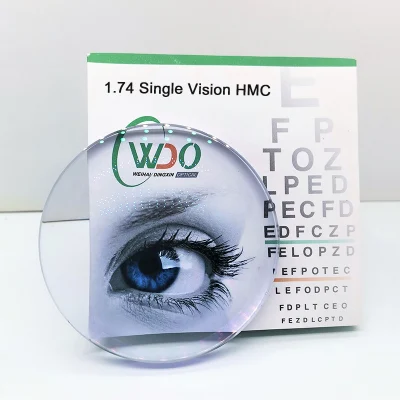 1.74 Mr174 Single Vision Hmc Optical Lens EMI Asp Wdo Lens