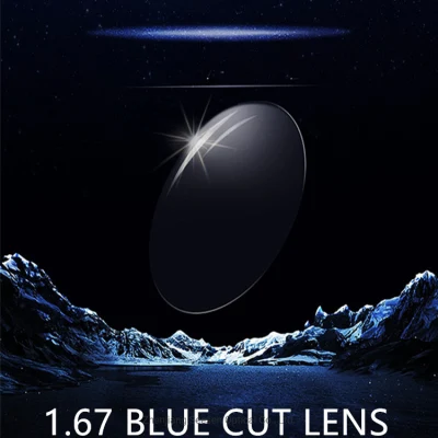 Blue Block Lens 1.67 UV420 Blue Cut Hmc Eyeglass Lenses Optical Lens