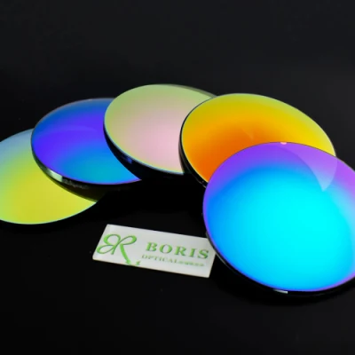 1.56 Mirror Blue/Green/Pink/Silver/Red/Yellow Sunglasses Optical Lens