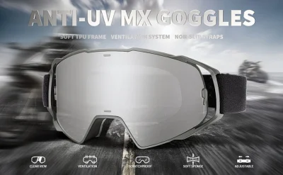 Mx Motorcycle Goggles with Transition Lenses