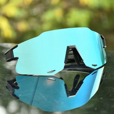 Best Mirrored One Piece Lens Baseball Sport Sun Glasses Anti UV Cycling Sunglasses