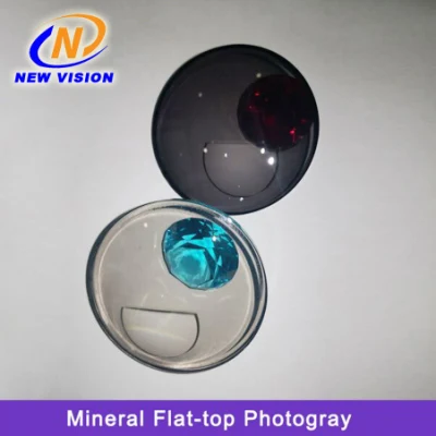 1.523 Semi-Finished Pgx Ophthalmic Flat Top Bifocal Mineral Lens