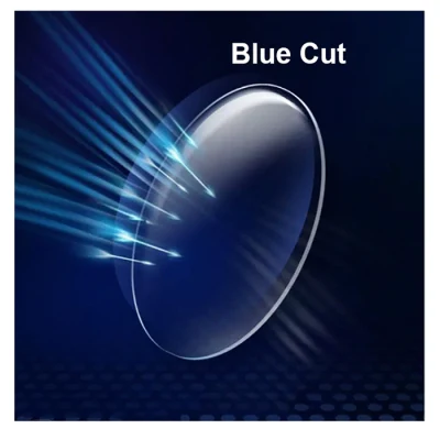 China Optical Lens Progressive Flat Top Photochromic Gray Blue Blocker Cut Lens