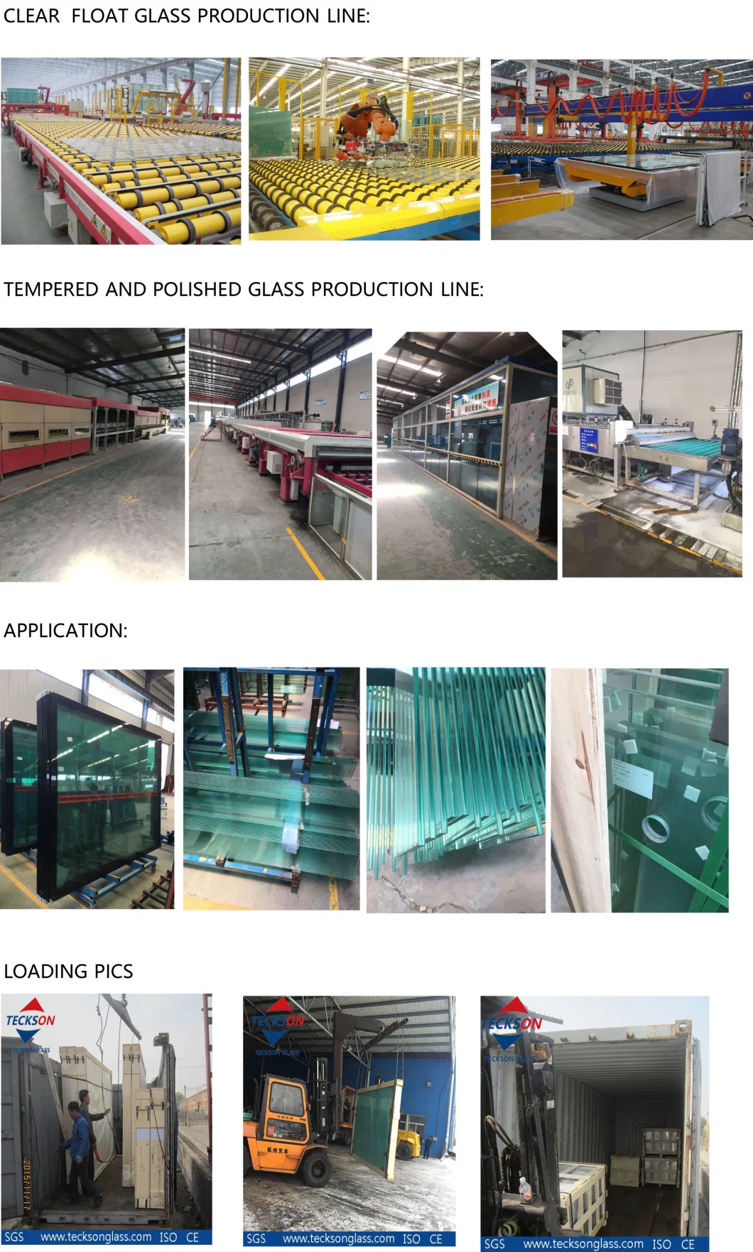Safety Toughened / Tempered Glass Fence Lens / Partition Wall