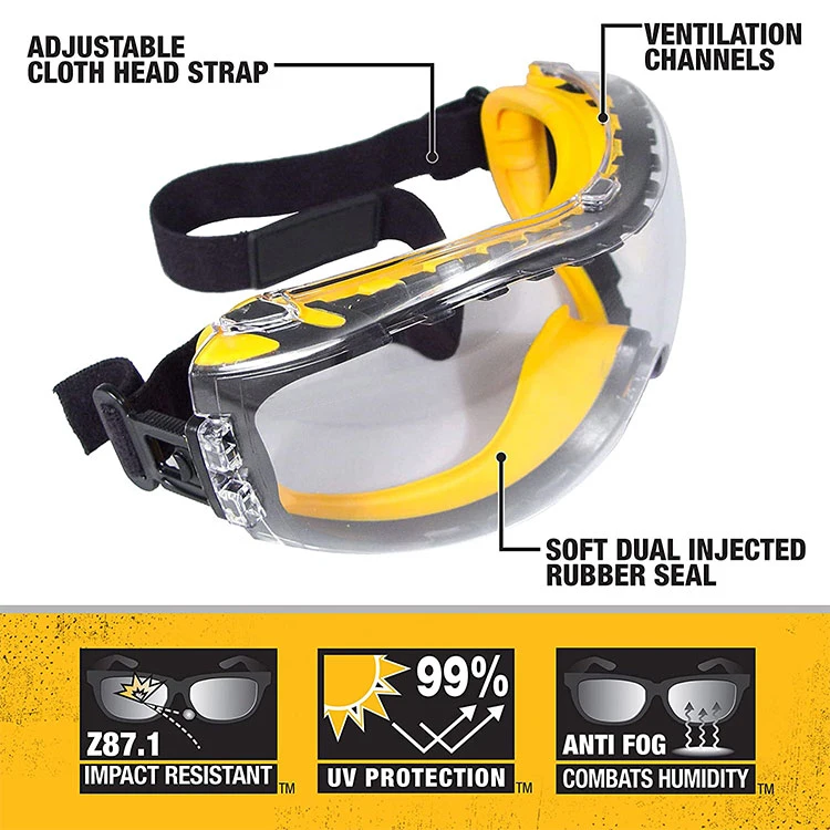 Anti-Scratch Indoor Outdoor Construction Laser Safety Glasses Goggle Clear Lens