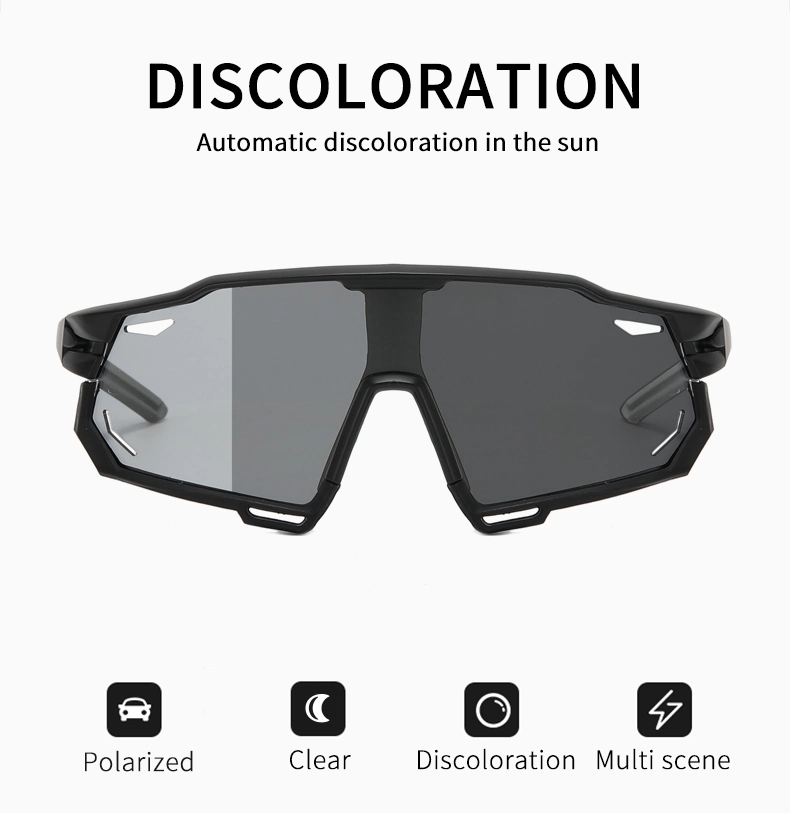 High Quality Cycling Men Women UV400 Sports Photochromic Sunglasses with Accessories