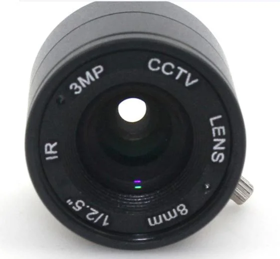 2024 Free Sample/Inquiry for Drawings Mount-CS 1/2.5 F1.2 Security Digital Camera IR Infrared 8mm 3MP Mini CCTV Fixed Focus Lens
