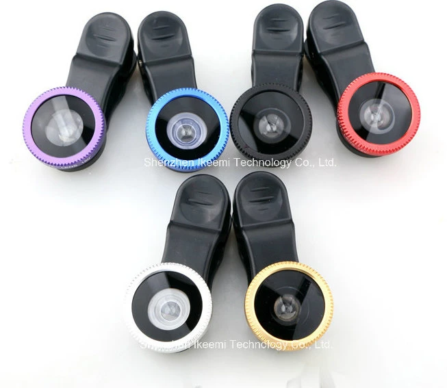 3 in 1 Wide-Angle Micro Macro Fish Eye Lens Detachable for Smartphone Camera