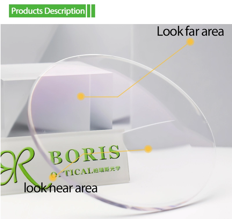 Index 1.59 Polycarbonate Flat Top Optical Hmc EMI Optical Lenses