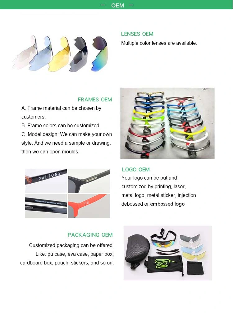 OEM/ODM Factory Custom Brand Colorful Polarized Outdoor Sports Cycling Sunglasses 3 Lens