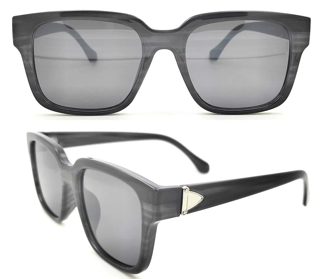 2024 PC Black Smoke Big Lens Men Sunglasses