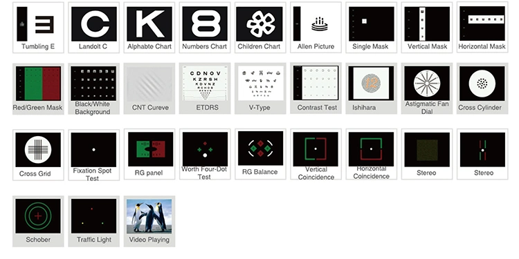 C-901 Optical Shop Eye Test Vision Chart Digital Visual Acuity Chart