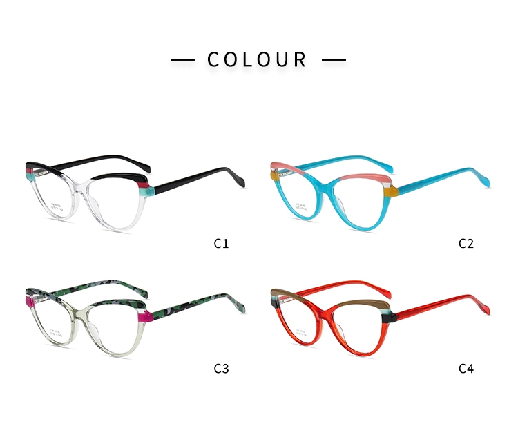 Tortoise Color Cat Eye Acetate Optical Frame Armazon Lent Optic