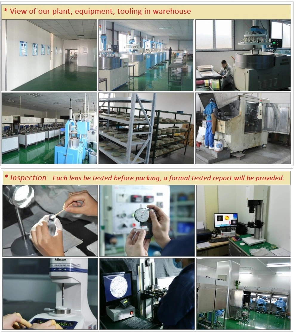 Standard Chinese CVD Znse Meniscus CO2 Laser Lens Plano Covex Znse Focusing Lens