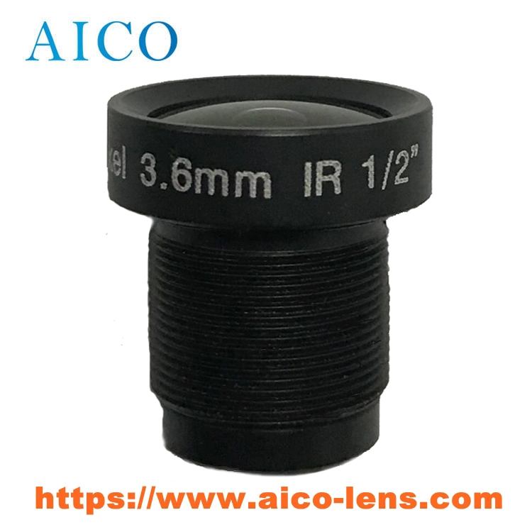 3.6mm 1/2 Inch Image Format F2.0 3MP 3.6 mm Standard M12 M12X0.5 S Mount Fixed CCTV Board Lens for 1/2inch Sensor Surveillance Camera