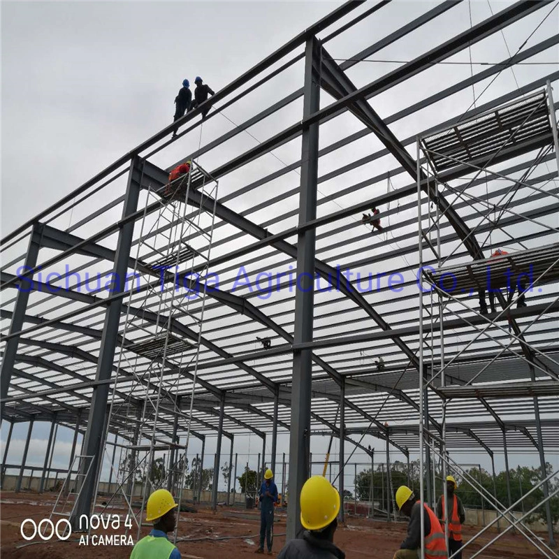 Modern Prefab Steel Structure Building Prefabricated Warehouse/Workshop/Aircraft Hangar/Office Construction Material