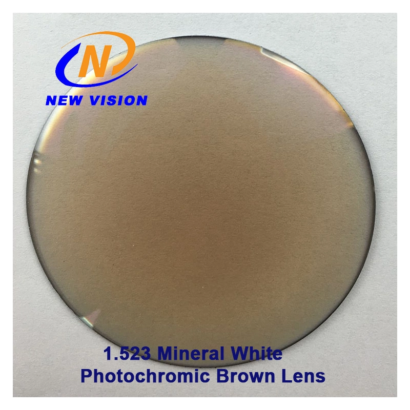 Single Vision 1.523 Mineral White Photochromic Brown UC Optical Glass Lens