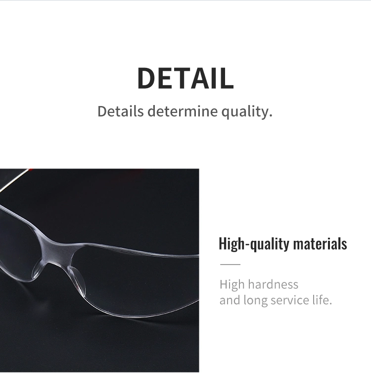 Single PC Lens Design Safety Eye Glasses Adjustable Temple Length