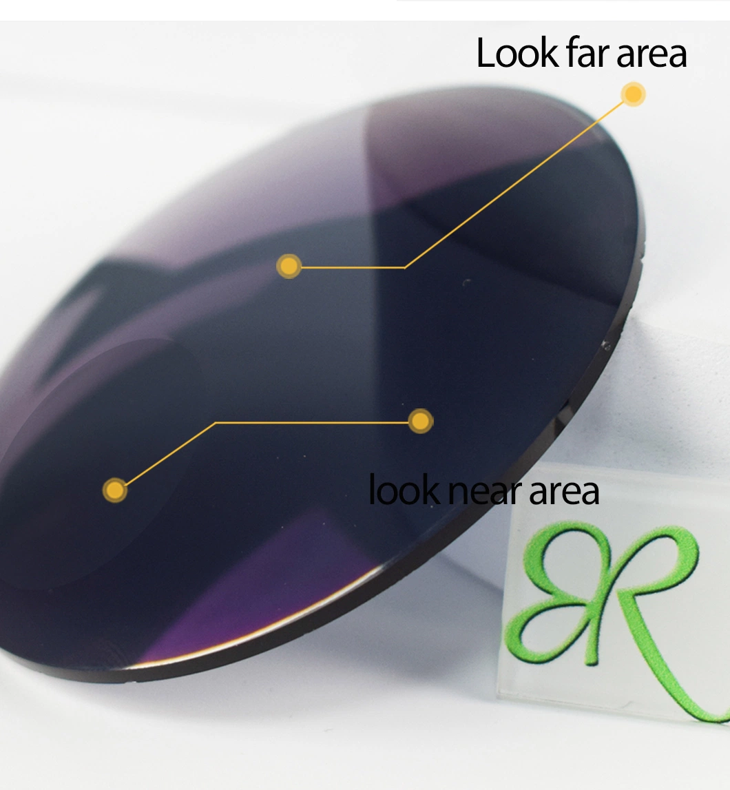 1.56 Bifocal Round Top Photochromic Grey Hmc Optical Lenses