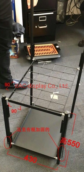 Portable Black Powder Coated Umbrella Metal Display Stand