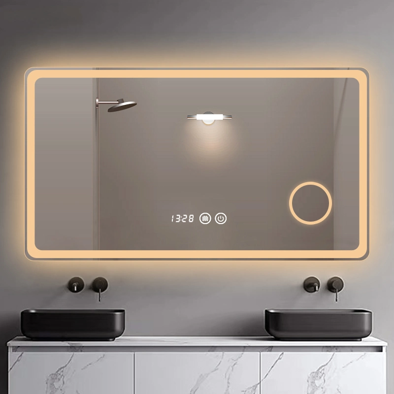 Horizontally or Vertically Hang Bathroom Wall LED Mirror