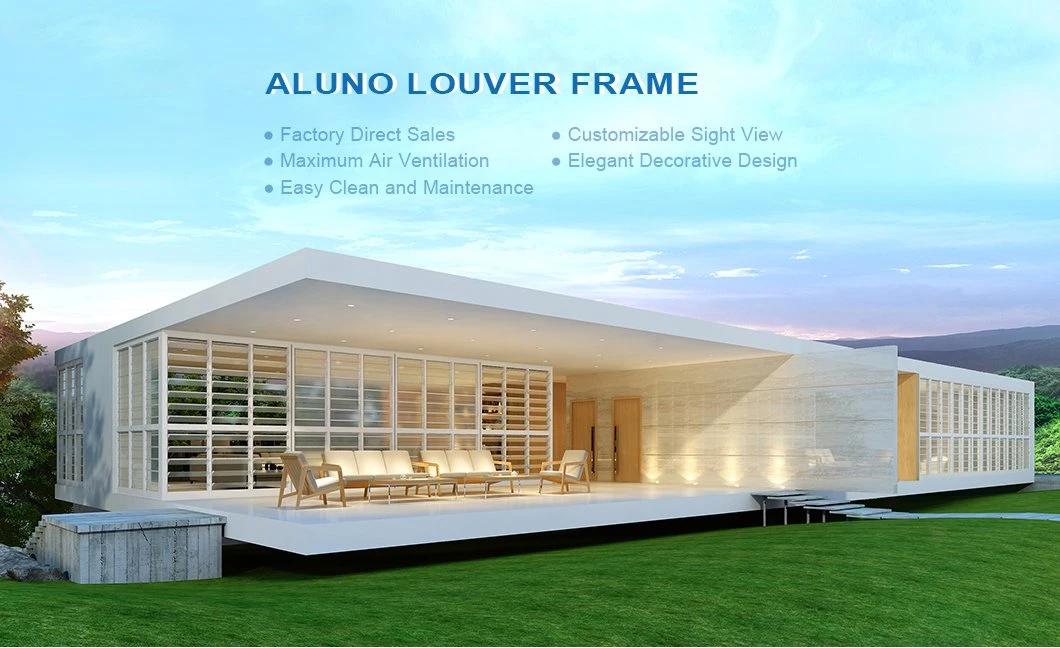 Aluno Customized Australian Design Louvre Gallery Window Frame